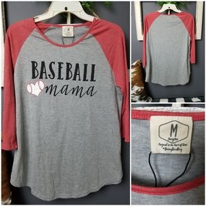 Baseball Mama raglan tee
